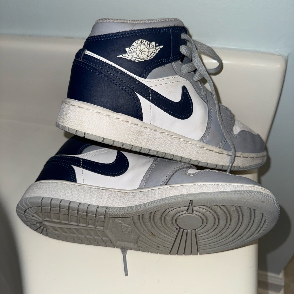 Nike Air Jordan Kids' Sneakers in Gray and Blue